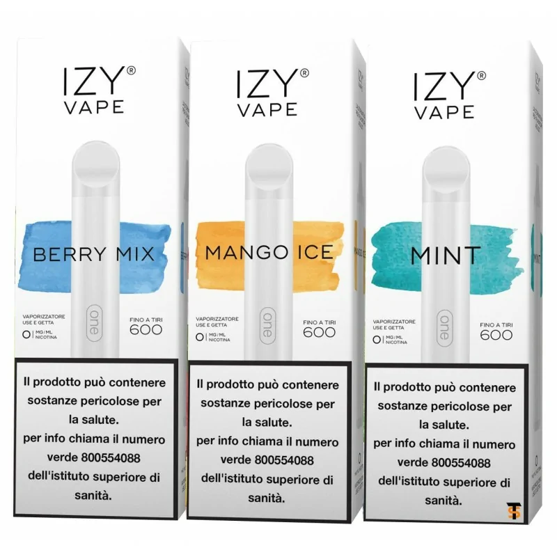 Izy Vape - Pod Mod Usa E Getta Apple Ice 600 Puff