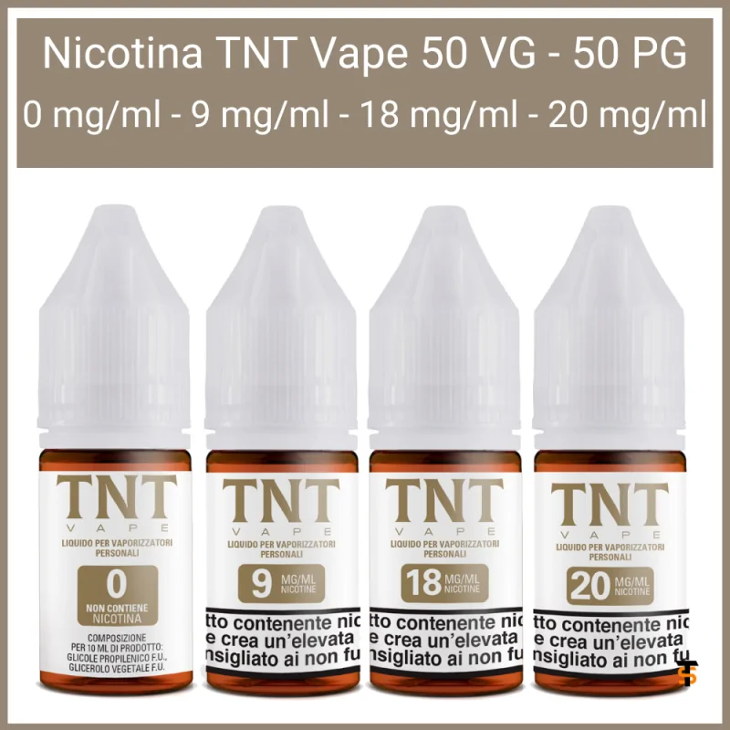 Base 50 50 con Nicotina TNT Vape 10ml