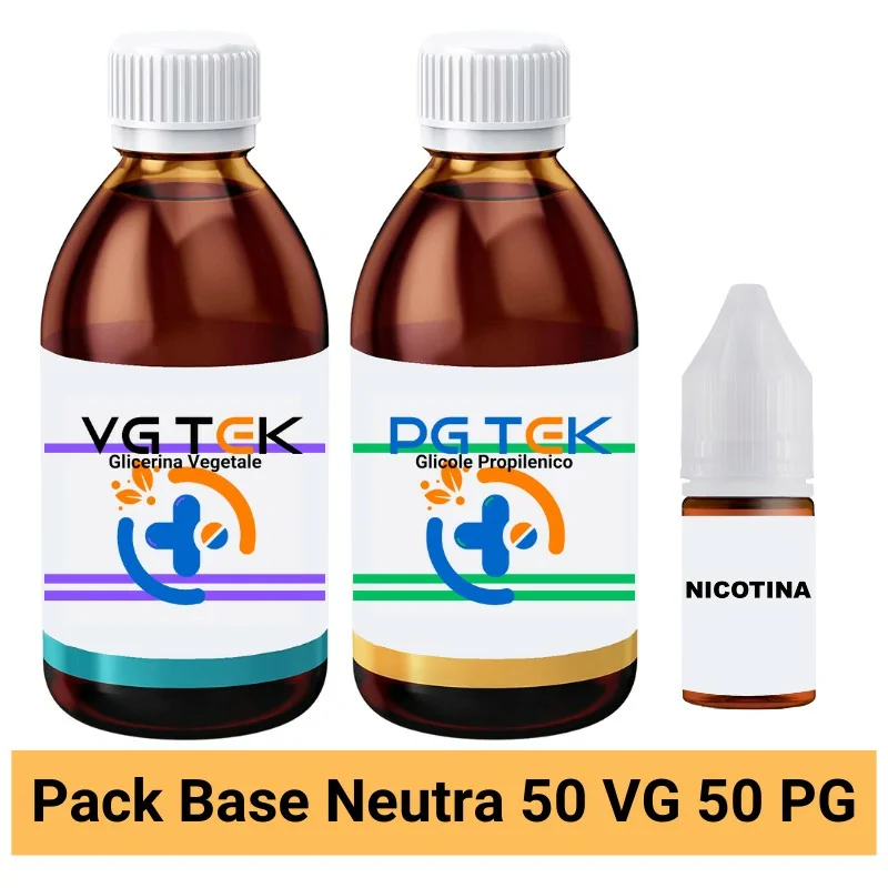 Pack Base Neutra 50-50 90ml 02 Nicotina